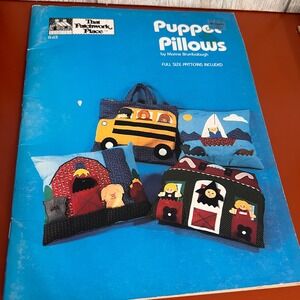 Vintage 1982 Puppet Pillows Pattern Book Marine Bumbalough That Patchwork Place